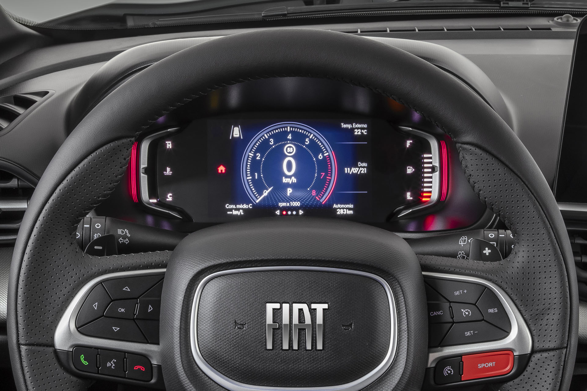 Carros Novos Pulse CLUSTER FULL DIGITAL DE 7’’ San Marino Fiat Carros Novos Pulse CLUSTER FULL DIGITAL DE 7’’ San Marino Fiat